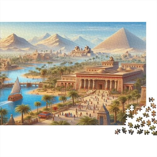 Pyramideen 1000pcs (75x50cm) Puzzles, Die Für Erwachsene Und Personen Ab 14 Jahren Geeignet Sind Altägyptische Architektur von kaiyun