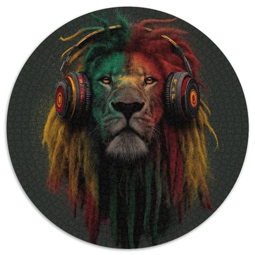 Rasta Löwe with Sound System,Rätsel Für Erwachsene 1000pcs (67.5x67.5cm),Herausforderungsspiele von kaiyun