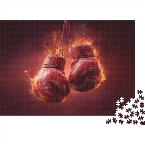 Red Flammes,Boxhandschuhe,1000pcs (75x50cm),DIY-Puzzle Für Erwachsene von kaiyun