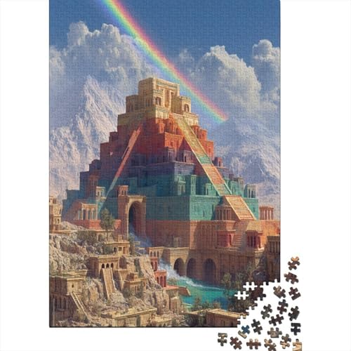 RegenbogenPyramideePuzzle 1000 Teile Für Erwachsene, Lernspiele70x50cm/1000pcs von kaiyun