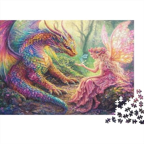 Regenbogendrache 1000pcs (75x50cm) Puzzles, Die Für Erwachsene Und Personen Ab 14 Jahren Geeignet Sind Fee von kaiyun