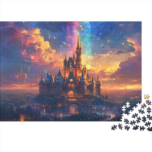 Regenbogenhimmel 1000pcs (75x50cm) Puzzles, Die Für Erwachsene Und Personen Ab 14 Jahren Geeignet Sind Schloss von kaiyun