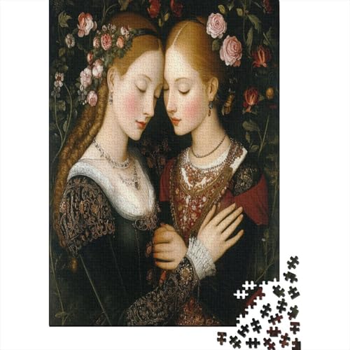 Renaissance-Gemälde 70x50cm/1000pcs Puzzles, Die Für Erwachsene Und Personen Ab 14 Jahren Geeignet Sind Lesbische Liebende von kaiyun