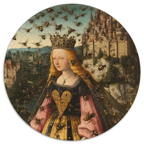 Renaissance-Malerei Rätsel Für Erwachsene |Bienenkönigin-Schloss| 1000pcs (67.5x67.5cm) Puzzles Lernspiele Home Decor von kaiyun