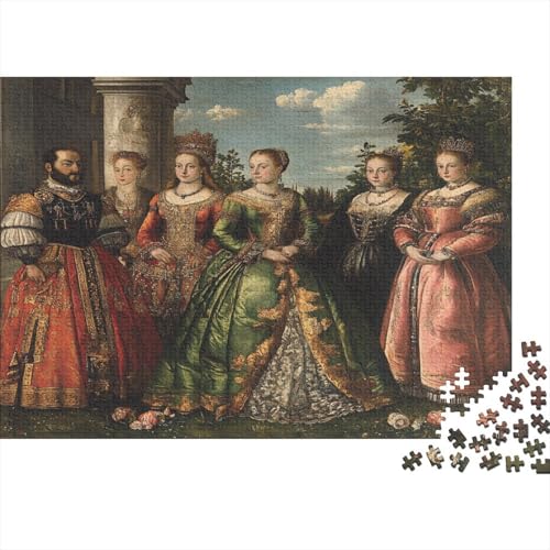Renaissance-Stil Puzzle 1000pcs (75x50cm) Erwachsene Königin und König Puzzle,Home Decor von kaiyun