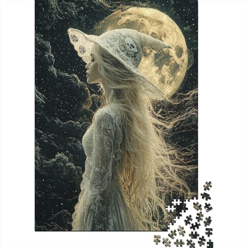 Retro-Art Geist mit weißem, spitzem HexenhutPuzzle 1000 Teile Für Erwachsene, Lernspiele38x26cm/1000pcs Retro-Art Geist mit weißem, spitzem HexenhutPuzzle 1000 Teile Für Erwachsene, Lernspiele38x26cm/1000pcs von kaiyun