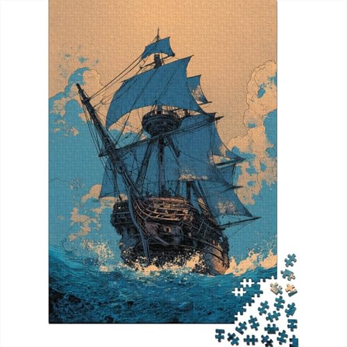 Retro-Piratenschiff 38x26cm/1000pcs Puzzles, Die Für Erwachsene Und Personen Ab 14 Jahren Geeignet Sind Comic-Stil Retro-Piratenschiff 38x26cm/1000pcs Puzzles, Die Für Erwachsene Und Personen Ab 14 Jahren Geeignet Sind Comic-Stil von kaiyun