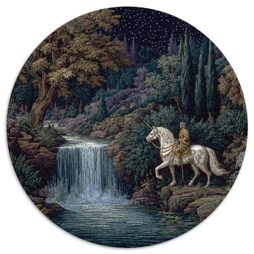 Ritter, Wasserfall 1000pcs (67.5x67.5cm) Erwachsenenpuzzle - DIY-Puzzlespielzeug von kaiyun