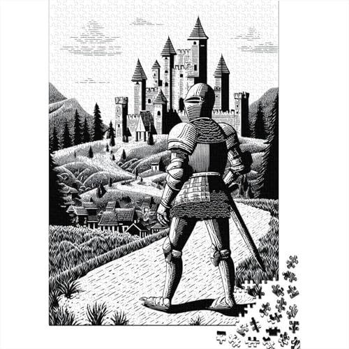 Ritter Rätsel Für Erwachsene |Schwarz-Weiß-Illustration| 38x26cm/1000pcs Puzzles Lernspiele Home Decor Ritter Rätsel Für Erwachsene |Schwarz-Weiß-Illustration| 38x26cm/1000pcs Puzzles Lernspiele Home Decor von kaiyun