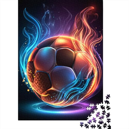 Rot-Blauer Flammenfußball 70x50cm/1000pcs Puzzles, Die Für Erwachsene Und Personen Ab 14 Jahren Geeignet Sind Rot-Blauer Flammenfußball 70x50cm/1000pcs Puzzles, Die Für Erwachsene Und Personen Ab 14 Jahren Geeignet Sind von kaiyun
