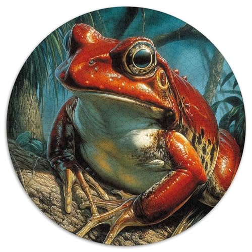 Roter Frosch, Gemusterte Nachhaltige Für Erwachsene Hochwertige Holzspielpuzzles 1000pcs (67.5x67.5cm) von kaiyun