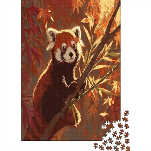 Roter Panda auf einem AST vor herbstlichem Wald Puzzle 1000 Teile Für Erwachsene, Lernspiele, Heimdekoration38x26cm/1000pcs Roter Panda auf einem AST vor herbstlichem Wald Puzzle 1000 Teile Für Erwachsene, Lernspiele, Heimdekoration38x26cm/1000pcs von kaiyun