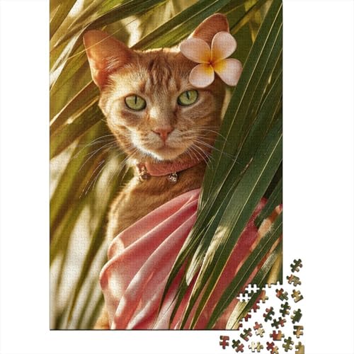 Rothaarige Katze Rätsel Für Erwachsene |Palmblätter| 38x26cm/1000pcs Puzzles Lernspiele Home Decor Rothaarige Katze Rätsel Für Erwachsene |Palmblätter| 38x26cm/1000pcs Puzzles Lernspiele Home Decor von kaiyun