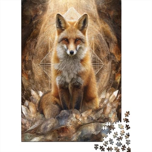 Sacred Geometry, Earth FOchse 70x50cm/1000pcs Puzzle, Lernspiel Impossible Herausforderungsspielzeug Für Erwachsene Teenager von kaiyun