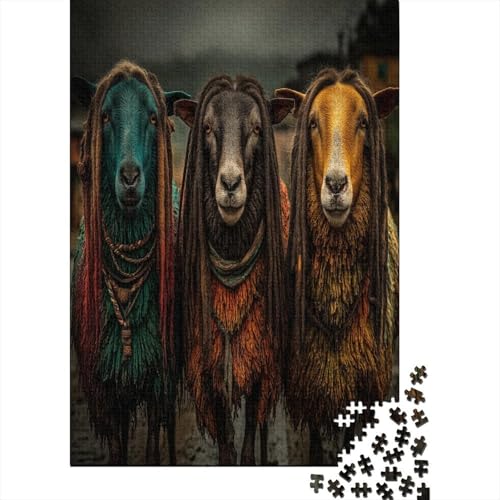 Schaf 70x50cm/1000pcs Schwer Puzzle Lernspiel Impossible Buntes Fell Herausforderung Spielzeug Für Erwachsene Kinder Schaf 70x50cm/1000pcs Schwer Puzzle Lernspiel Impossible Buntes Fell Herausforderung Spielzeug Für Erwachsene Kinder von kaiyun