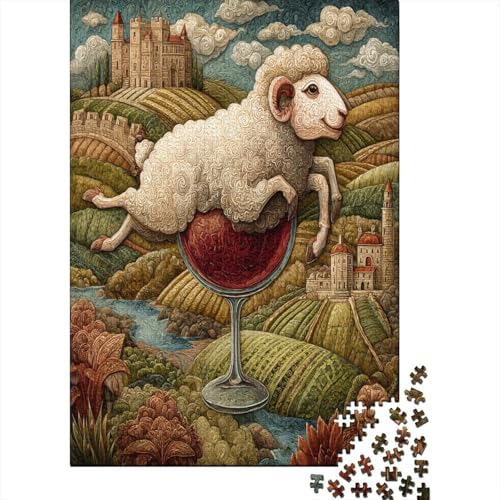 Schaf springt in eine Weintraube 38x26cm/1000pcs Puzzles, Die Für Erwachsene Und Personen Ab 14 Jahren Geeignet Sind Mittelalterliche Malerei Schaf springt in eine Weintraube 38x26cm/1000pcs Puzzles, Die Für Erwachsene Und Personen Ab 14 Jahren Geeignet Sind Mittelalterliche Malerei von kaiyun