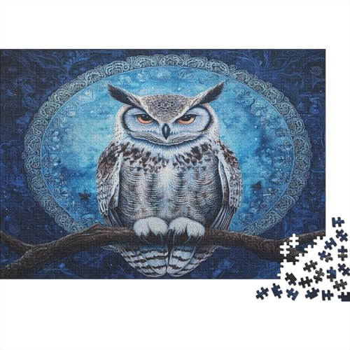 Schamanische Kunst,Eule, Mandala,1000pcs (75x50cm),DIY-Puzzle Für Erwachsene von kaiyun