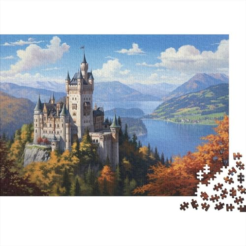 Schloss-Herbst 1000pcs (75x50cm) Puzzles, Die Für Erwachsene Und Personen Ab 14 Jahren Geeignet Sind von kaiyun
