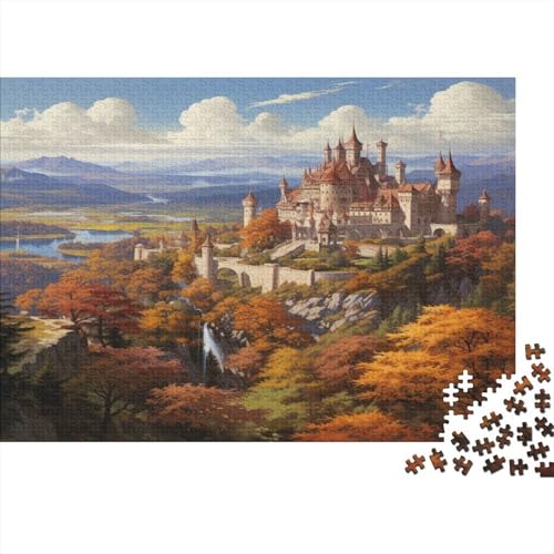 Schlosss Rätsel Für Erwachsene |Berg View| 1000pcs (75x50cm) Puzzles Lernspiele Home Decor von kaiyun