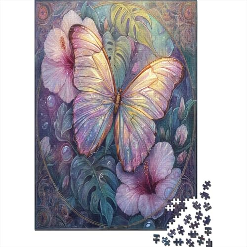Schmetterling,Rätsel Für Erwachsene 70x50cm/1000pcs,Herausforderungsspiele Hibiscus Blume Monstera Leaf Schmetterling,Rätsel Für Erwachsene 70x50cm/1000pcs,Herausforderungsspiele Hibiscus Blume Monstera Leaf von kaiyun