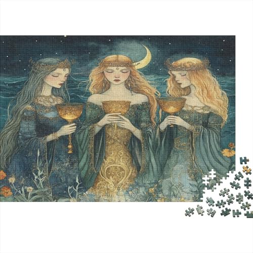 Schöne Seehexe 1000pcs (75x50cm) Schwer Puzzle Lernspiel Impossible Goldenes Heiliges Gral Herausforderung Spielzeug Für Erwachsene Kinder von kaiyun