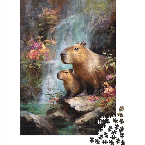Schöne Wasserschwein-Mutter mit Baby Wasserfall Puzzle 1000 Teile Für Erwachsene, Lernspiele, Heimdekoration70x50cm/1000pcs Schöne Wasserschwein-Mutter mit Baby Wasserfall Puzzle 1000 Teile Für Erwachsene, Lernspiele, Heimdekoration70x50cm/1000pcs von kaiyun