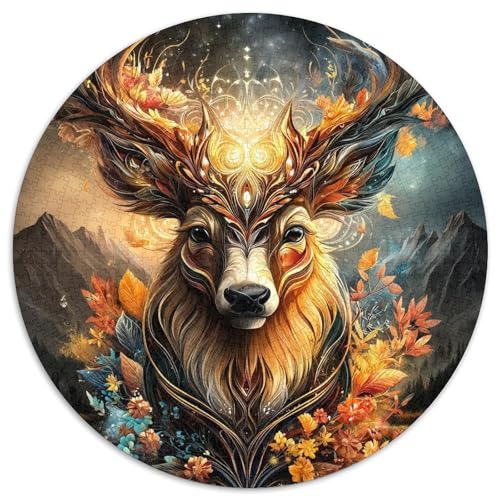 Schöner Elch, Gemusterte Nachhaltige Für Erwachsene Hochwertige Holzspielpuzzles 1000pcs (67.5x67.5cm) von kaiyun