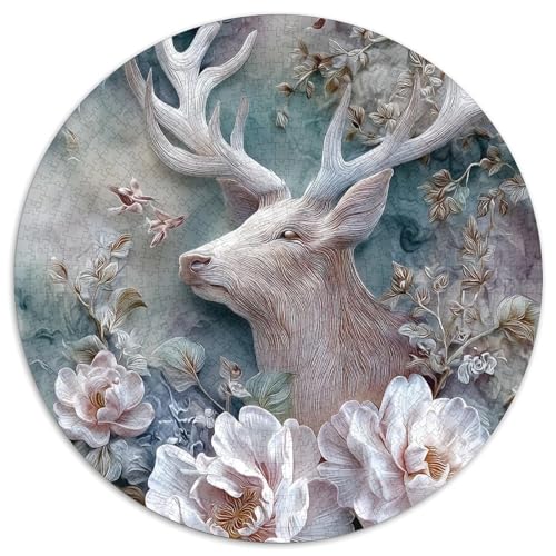 Schöner Elch-Kamelie Rätsel Für Erwachsene || 1000pcs (67.5x67.5cm) Puzzles Lernspiele Home Decor von kaiyun