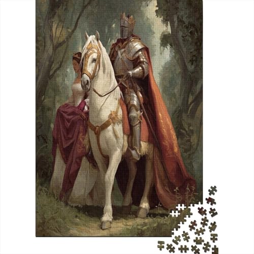 Schöner Liebesritter mit Seiner schönen Königin1000 Teile: Unmögliches Puzzle Für Erwachsene, Spiele, Geschenke, Kinder, Herausforderungs38x26cm/1000pcs von kaiyun