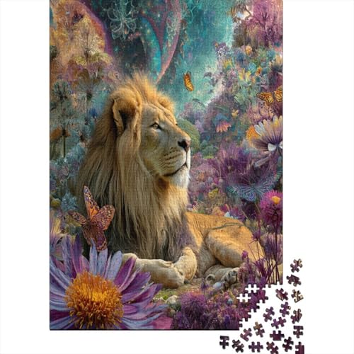 Schöner Löwe Puzzle 1000 Teile, Lernspiel, Unmöglich Blumen, Anspruchsvolles Spielzeug Für Erwachsene Und Kinder Ab 14 Jahren 70x50cm/1000pcs Schöner Löwe Puzzle 1000 Teile, Lernspiel, Unmöglich Blumen, Anspruchsvolles Spielzeug Für Erwachsene Und Kinder Ab 14 Jahren 70x50cm/1000pcs von kaiyun