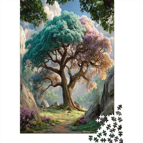 Schöner Märchenbaum Puzzle 1000 Teile Für Erwachsene, Lernspiele, Heimdekoration38x26cm/1000pcs von kaiyun