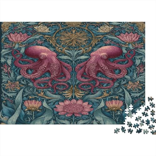 Schöner großer Oktopus 1000pcs (75x50cm) Puzzles, Die Für Erwachsene Und Personen Ab 14 Jahren Geeignet Sind von kaiyun