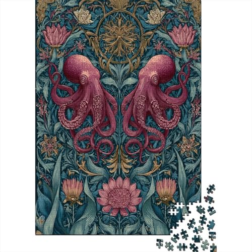 Schöner großer Oktopus 38x26cm/1000pcs Puzzle, Lernspiel Impossible Herausforderungsspielzeug Für Erwachsene Teenager von kaiyun