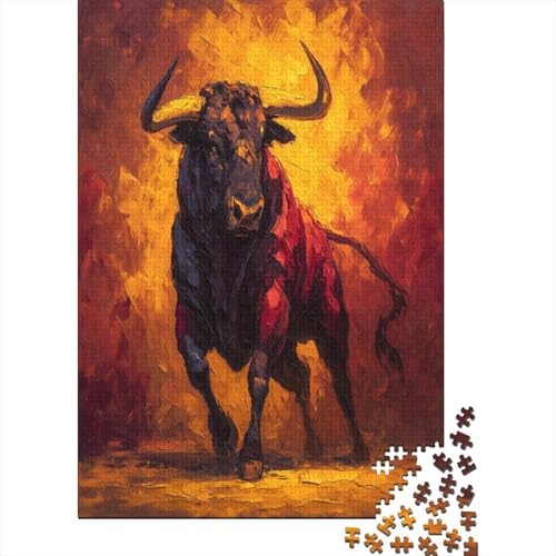 Schöner spanischer Ochse 38x26cm/1000pcs Schwer Puzzle Lernspiel Impossible Ölmalerei Herausforderung Spielzeug Für Erwachsene Kinder Schöner spanischer Ochse 38x26cm/1000pcs Schwer Puzzle Lernspiel Impossible Ölmalerei Herausforderung Spielzeug Für Erwachsene Kinder von kaiyun