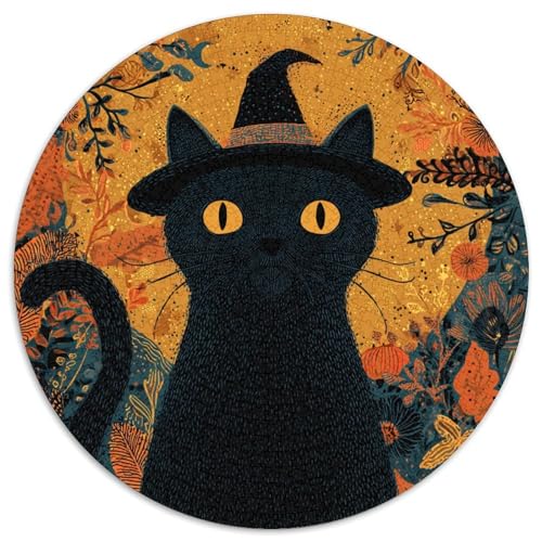 Schwarze Katze Illustration 1000pcs (67.5x67.5cm) Puzzles, Die Für Erwachsene Und Personen Ab 14 Jahren Geeignet Sind von kaiyun
