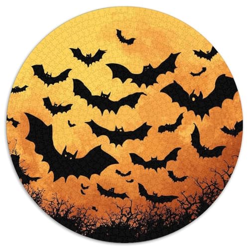 Schwarzer Aschehintergrund Cartoon-Fledermaus Puzzle 1000 Teile Für Erwachsene, Lernspiele, Heimdekoration1000pcs (67.5x67.5cm) von kaiyun