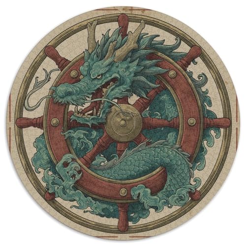 Sea Drache 1000pcs (67.5x67.5cm) Puzzle, Lernspiel Impossible Rudder Herausforderungsspielzeug Für Erwachsene Teenager von kaiyun