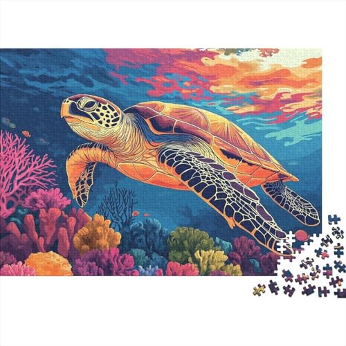 Sea Schildkröte Rätsel Für Erwachsene |Korallenriff| 1000pcs (75x50cm) Puzzles Lernspiele Home Decor von kaiyun