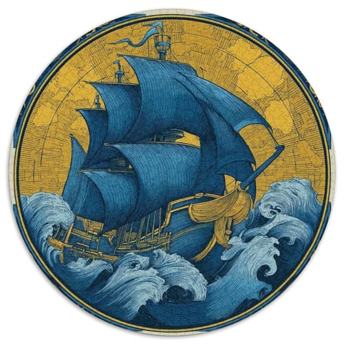 Segelboot mit Segeln 1000pcs (67.5x67.5cm) Puzzle, Lernspiel Impossible Herausforderungsspielzeug Für Erwachsene Teenager von kaiyun