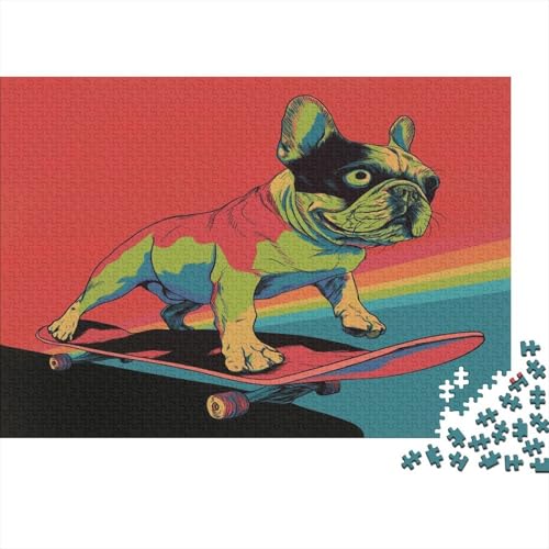 Skateboard-Grafiken,Hund,1000pcs (75x50cm),DIY-Puzzle Für Erwachsene von kaiyun