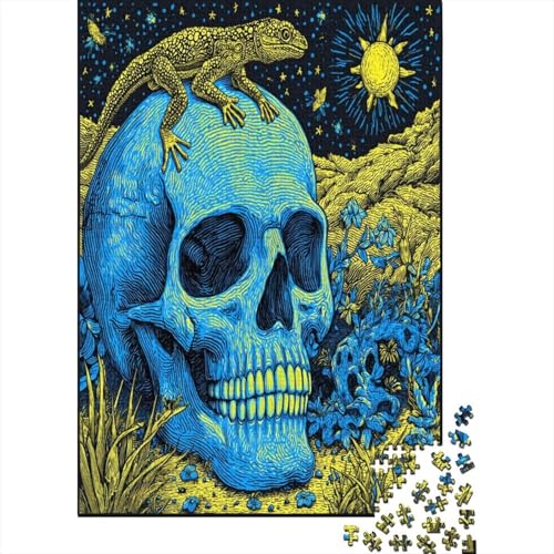 Skeletons and Eidechses Puzzle 1000 Teile Für Erwachsene, Lernspiele, Heimdekoration70x50cm/1000pcs von kaiyun