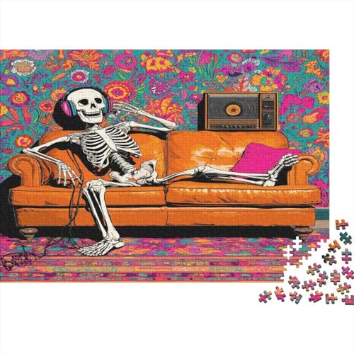 Skelett 1000pcs (75x50cm) Puzzle, Lernspiel Impossible Herausforderungsspielzeug Für Erwachsene Teenager von kaiyun