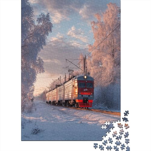 Sonniger Tag-Winter-Express 38x26cm/1000pcs Erwachsenenpuzzle - DIY-Puzzlespielzeug Sonniger Tag-Winter-Express 38x26cm/1000pcs Erwachsenenpuzzle - DIY-Puzzlespielzeug von kaiyun