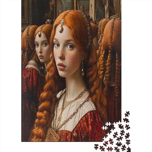 Spiegelfrau Puzzle 1000 Teile, Lernspiel, Unmöglich Rothaarige Menschen im mittelalterlichen England, Anspruchsvolles Spielzeug Für Erwachsene Und Kinder Ab 14 Jahren 38x26cm/1000pcs Spiegelfrau Puzzle 1000 Teile, Lernspiel, Unmöglich Rothaarige Menschen im mittelalterlichen England, Anspruchsvolles Spielzeug Für Erwachsene Und Kinder Ab 14 Jahren 38x26cm/1000pcs von kaiyun