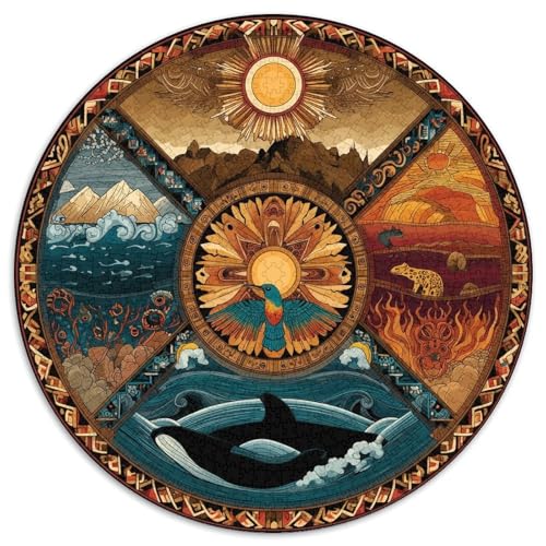 Stammessymbole 1000pcs (67.5x67.5cm) Puzzles, Die Für Erwachsene Und Personen Ab 14 Jahren Geeignet Sind Aborigine-Stil von kaiyun