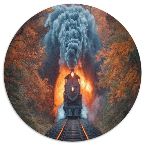 Steam Zug Coming Out of The Tunnel 1000pcs (67.5x67.5cm) Puzzle, Lernspiel Impossible Stunning View Herausforderungsspielzeug Für Erwachsene Teenager von kaiyun