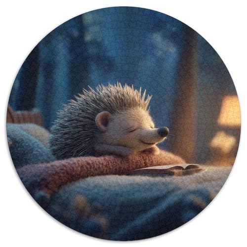 Süße Igelin Rätsel Für Erwachsene |CartoonArt Style| Familienspaß-Puzzles 1000pcs (67.5x67.5cm) von kaiyun