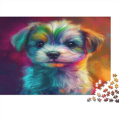Süßer Welpe Rätsel Für Erwachsene |Tier| 1000pcs (75x50cm) Puzzles Lernspiele Home Decor von kaiyun