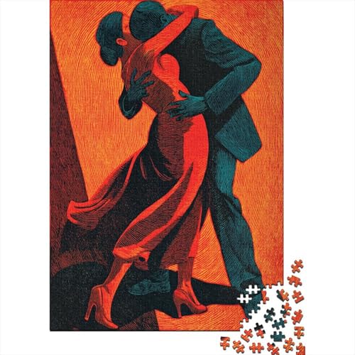 Tänzer abstrakte Kunst Puzzle 1000 Teile, Lernspiel, Unmöglich, Anspruchsvolles Spielzeug Für Erwachsene Und Kinder Ab 14 Jahren 70x50cm/1000pcs von kaiyun