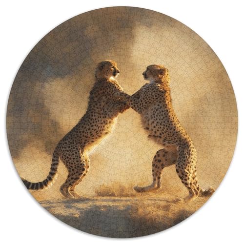 Tanzender Gepard 1000pcs (67.5x67.5cm) Puzzles, Die Für Erwachsene Und Personen Ab 14 Jahren Geeignet Sind Ölgemälde-Effekt von kaiyun